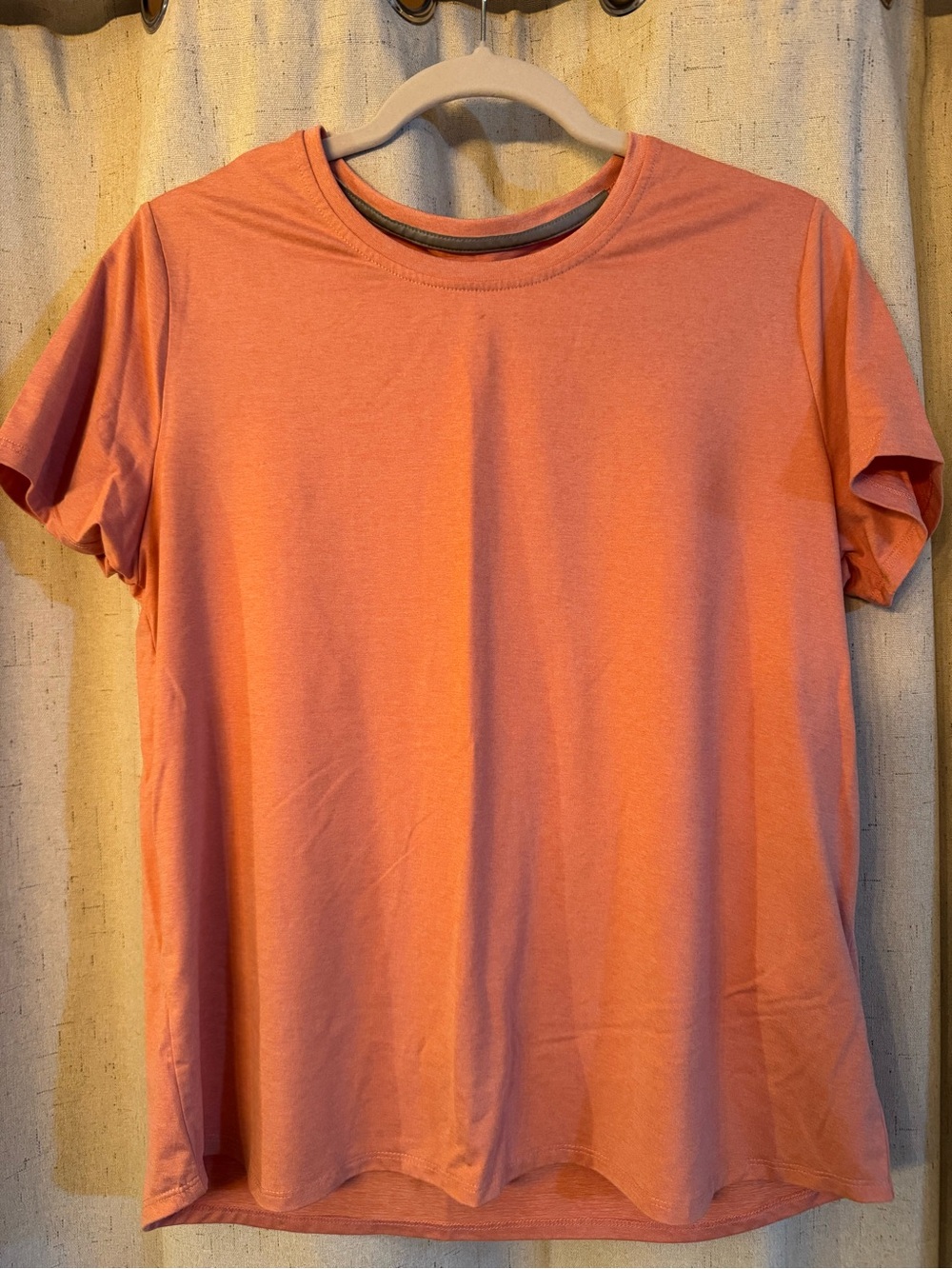 Everyday Crewneck Tee in Coral